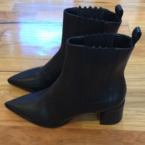 Zara leather ankle boots